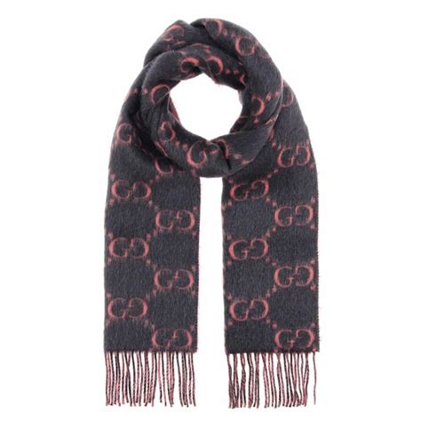 gucci alpaca wool scarf|original gucci silk scarf.